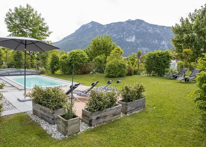 Nyaraló Mit Pool Und Bergblick In Inzell